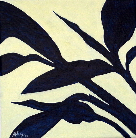 Alpinia zerumbet, 20 x 20 cm, 2021